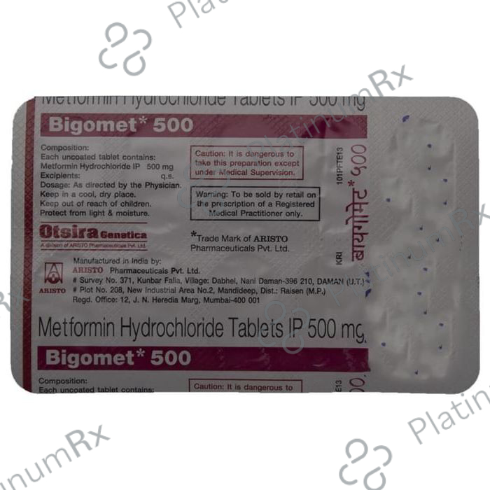 Bigomet 500mg Tablet 10s