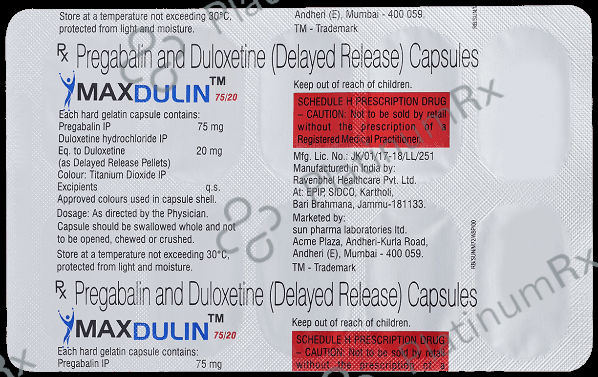 Maxdulin 75/20 Capsule DR