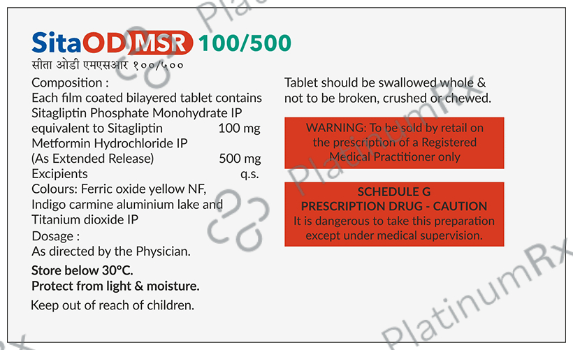 SitaOD MSR 100/500 Tablet