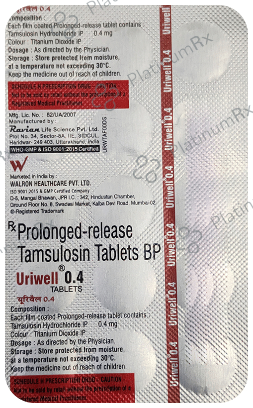 Uriwell 0.4 Tablet PR 15 Tablet PR