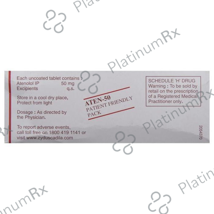 Aten 50mg Tablet 14s
