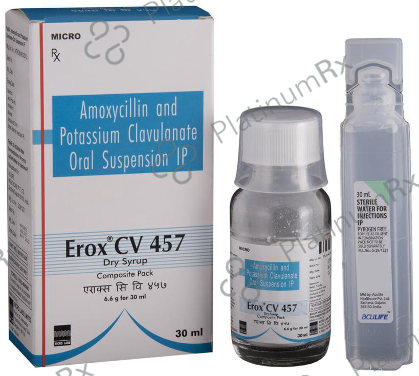 Erox CV 457mg Dry Syrup 30ml