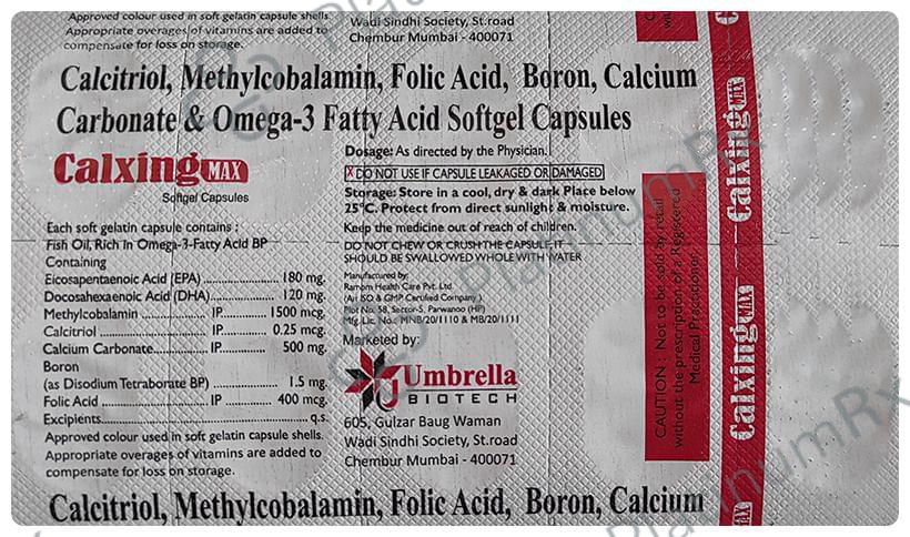 Calxing Max Softgel Capsule
