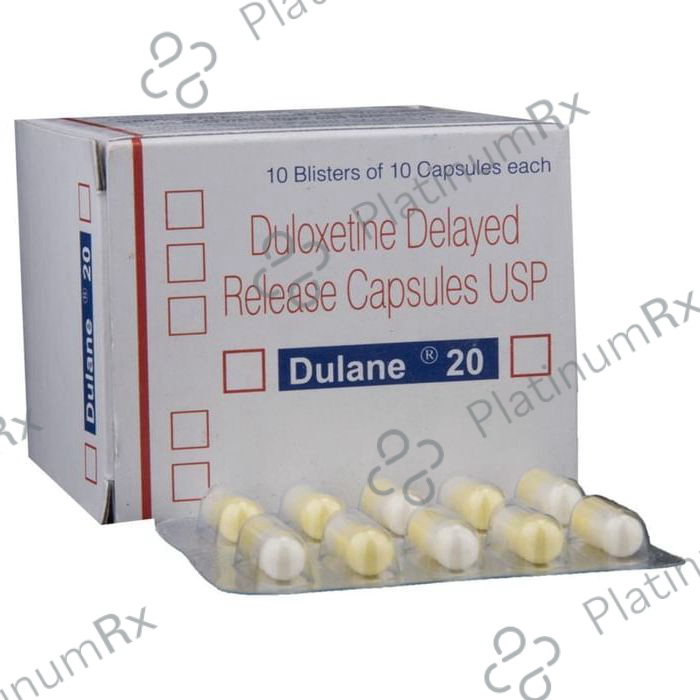 Dulane 20mg Capsule DR 10s