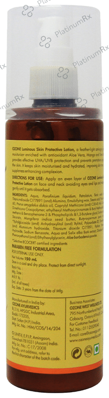 Ozone Glo Radiance Luminous Skin Protective Lotion