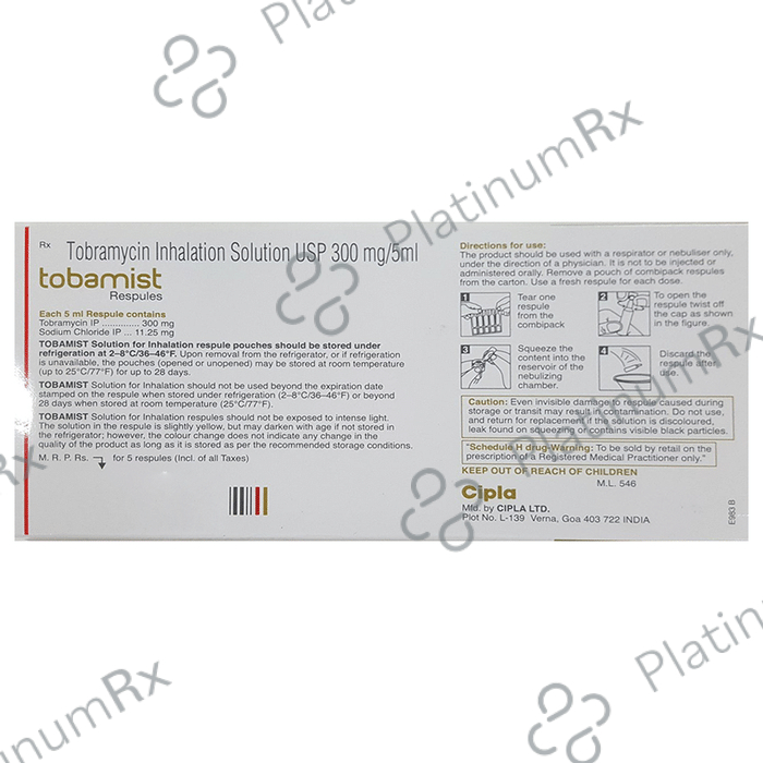 Tobamist 300mg Respules 5s