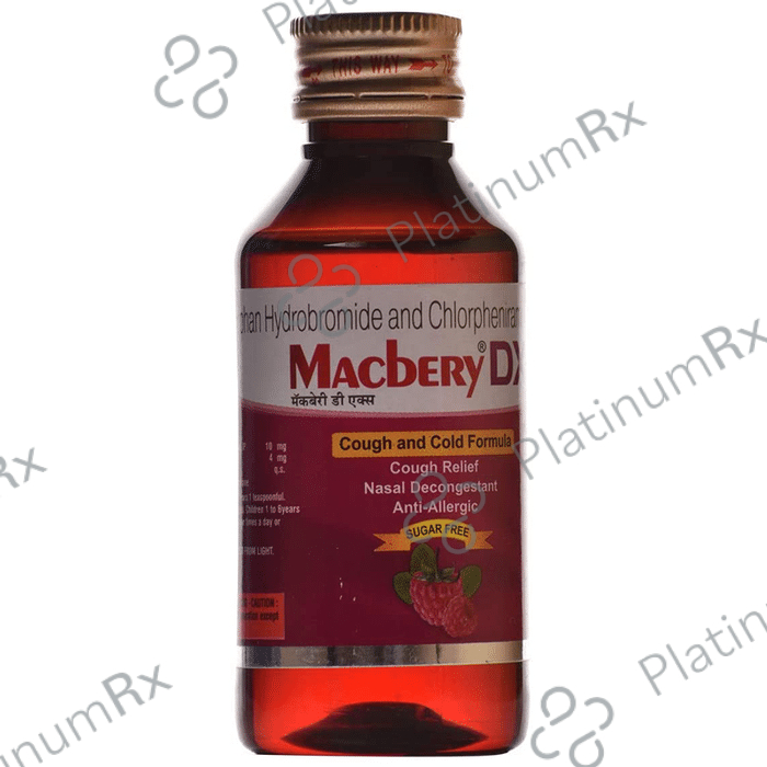 Macbery DX Sugar Free 4/10mg Syrup 100ml