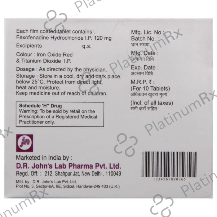 Fexolife 120 Tablet