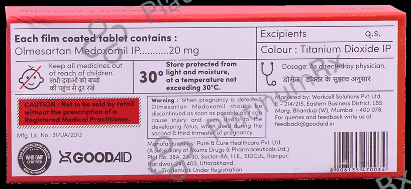 Goodsartan 20 Tablet