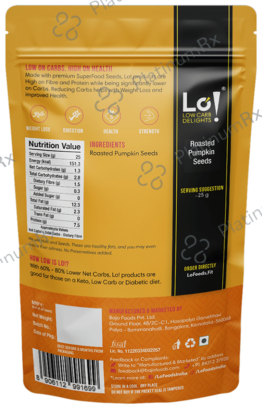 Lo! Foods Roasted Pumpkin Seeds