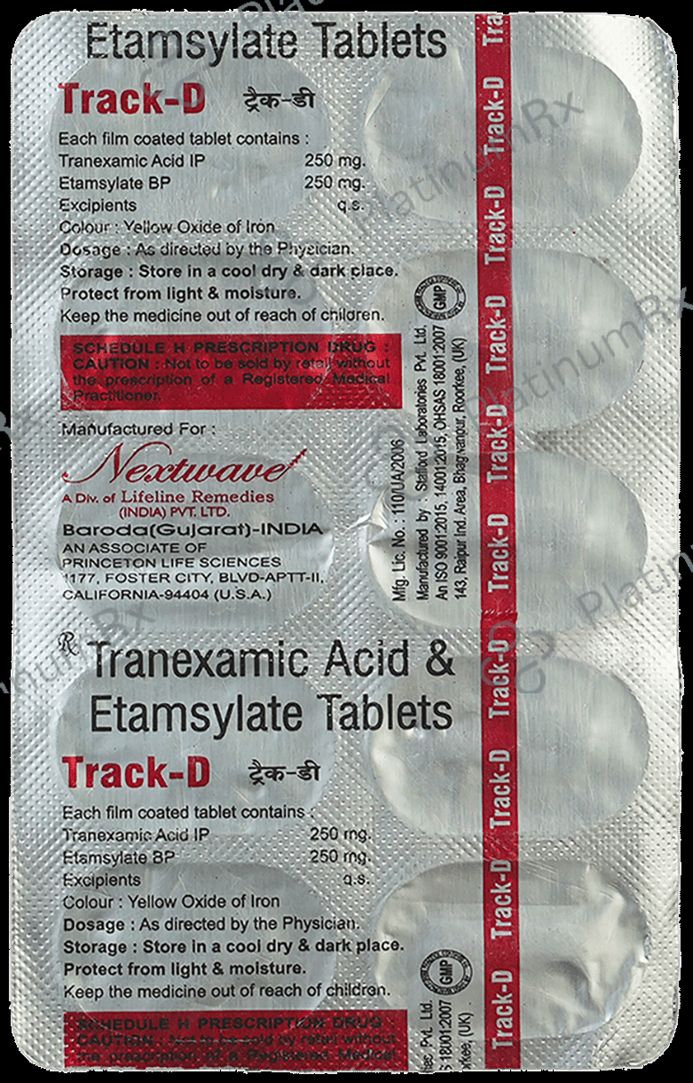 Track D 80mg/250mg/250mg Tablet