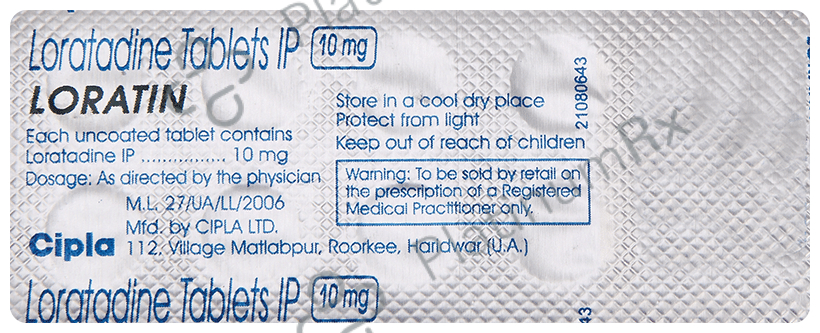 Loratin 10mg Tablet 10s
