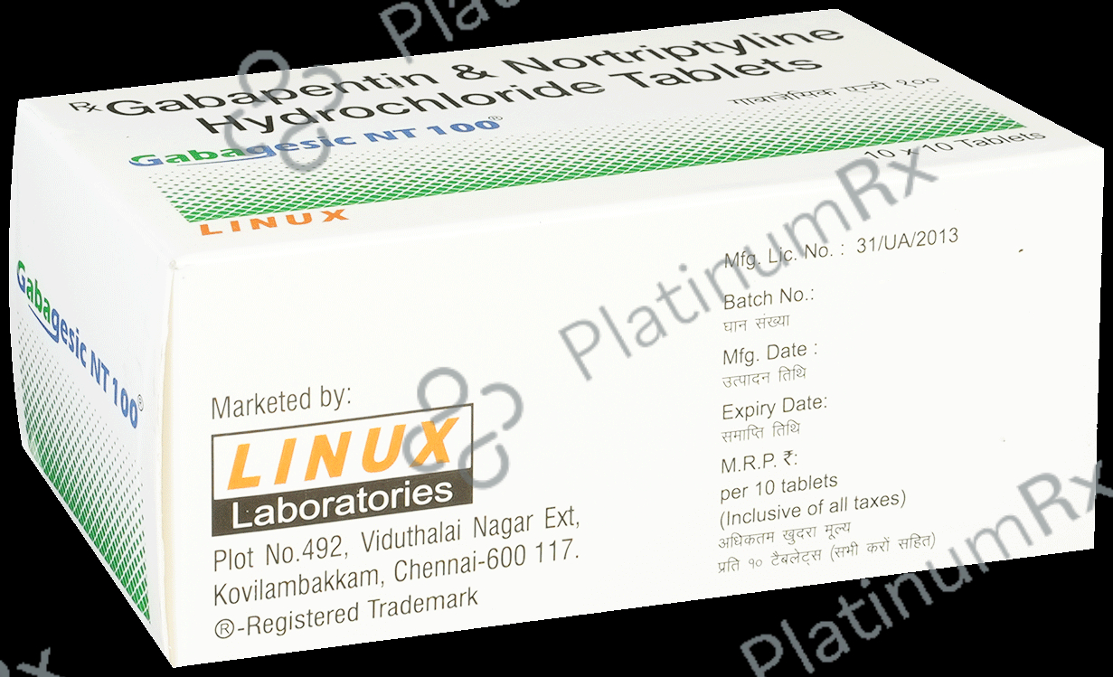 Gabagesic NT 100/10mg Tablet 10s