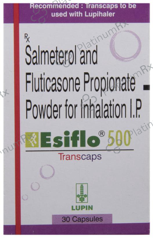 Esiflo 500/50mcg Transcaps 30s