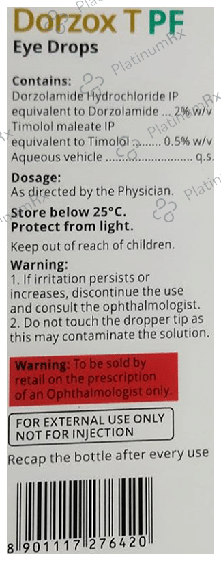 Dorzox T PF Eye Drop