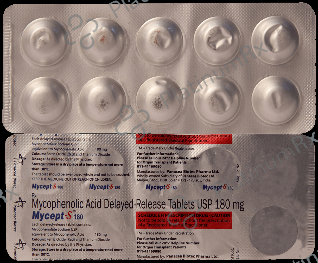 Mycept S 180mg Tablet 10s
