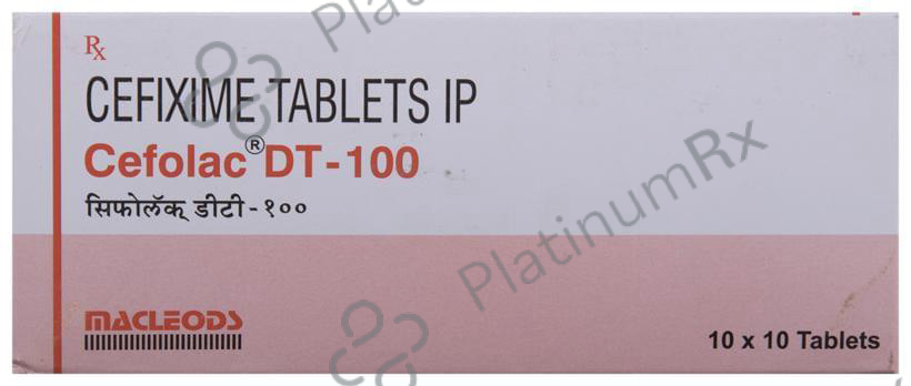 Cefolac DT 100mg Tablet 10s
