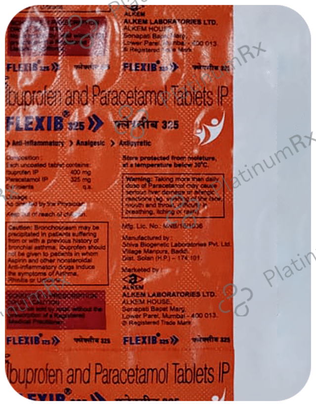 Flexib 325/400mg Tablet 20s