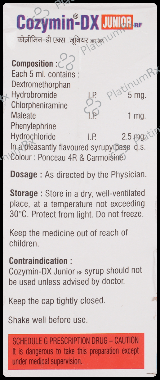 Cozymin-DX Junior Syrup