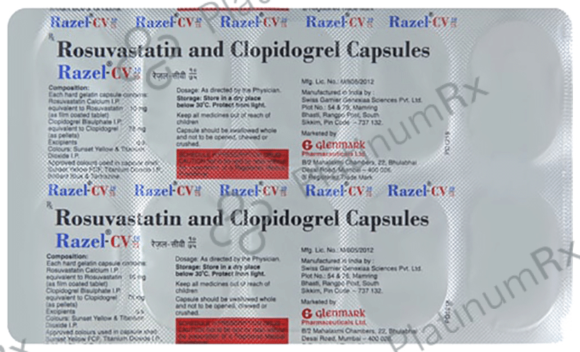 Razel CV 10/75mg Capsule 10s