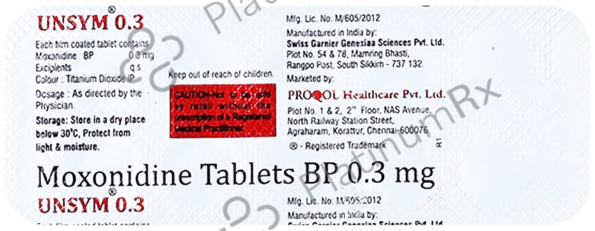 Unsym 0.3mg Tablet