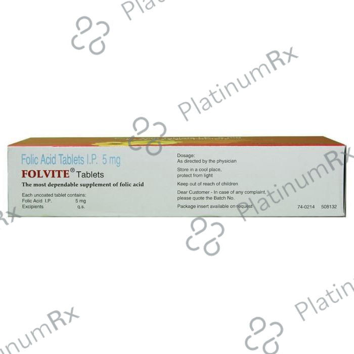 Folvite 5000mcg Tablet 45s