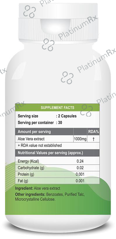 Billion Cheers Aloe Vera Extract Vegetarian Capsules