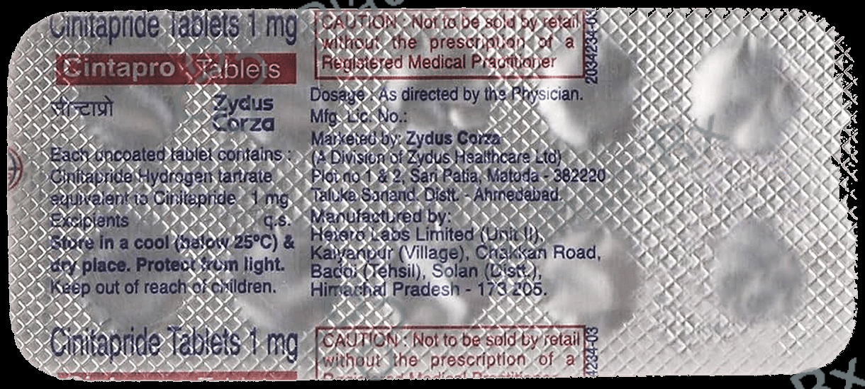Cintapro 1mg Tablet 10s