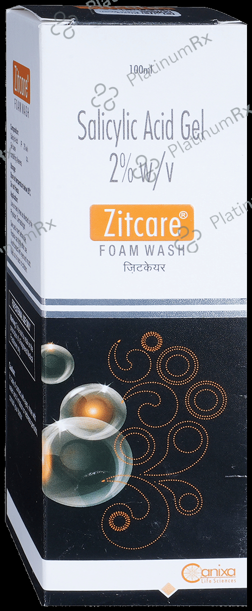 Zitcare 2% Foam Wash Gel 100ml
