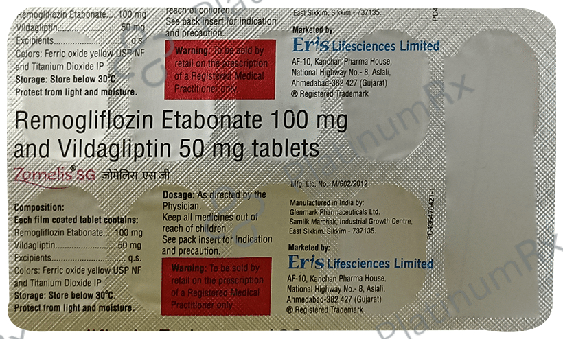 Zomelis SG 100/50mg Tablet 10s