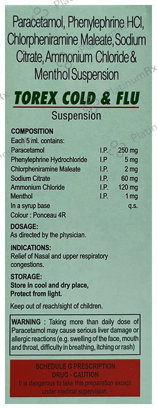 Torex Cold & Flu Oral Suspension