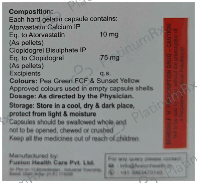 Statiga CV 10/75mg Tablet 10s