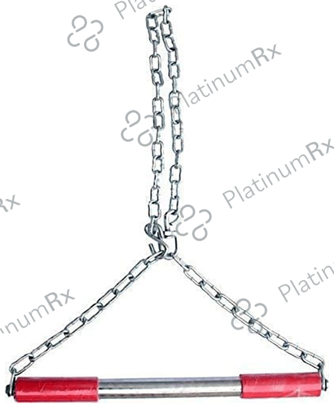 DEE Sons Hanging Chin Up Exercise Bar Chain Rod and Foam Grip