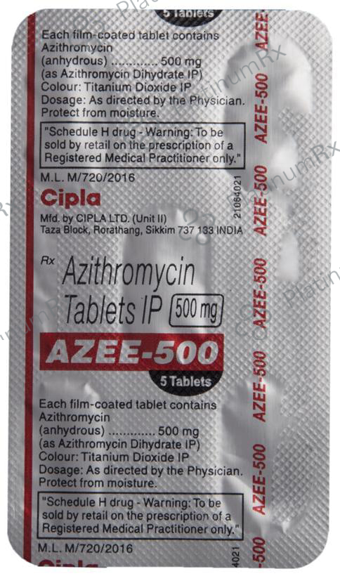 Azee 500mg Tablet 5s