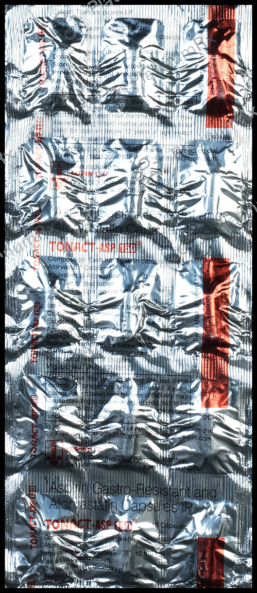 Tonact ASP 150/10mg Capsule 15s