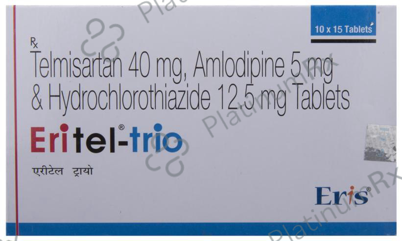 Eritel Trio 5/12.5/40mg Tablet 15s