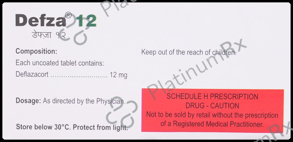 Defza 12mg Tablet 6s