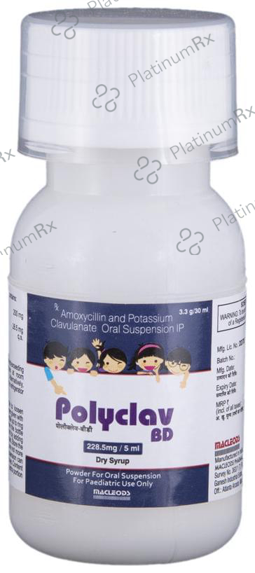 Polyclav BD 228.5mg Dry Syrup 30ml