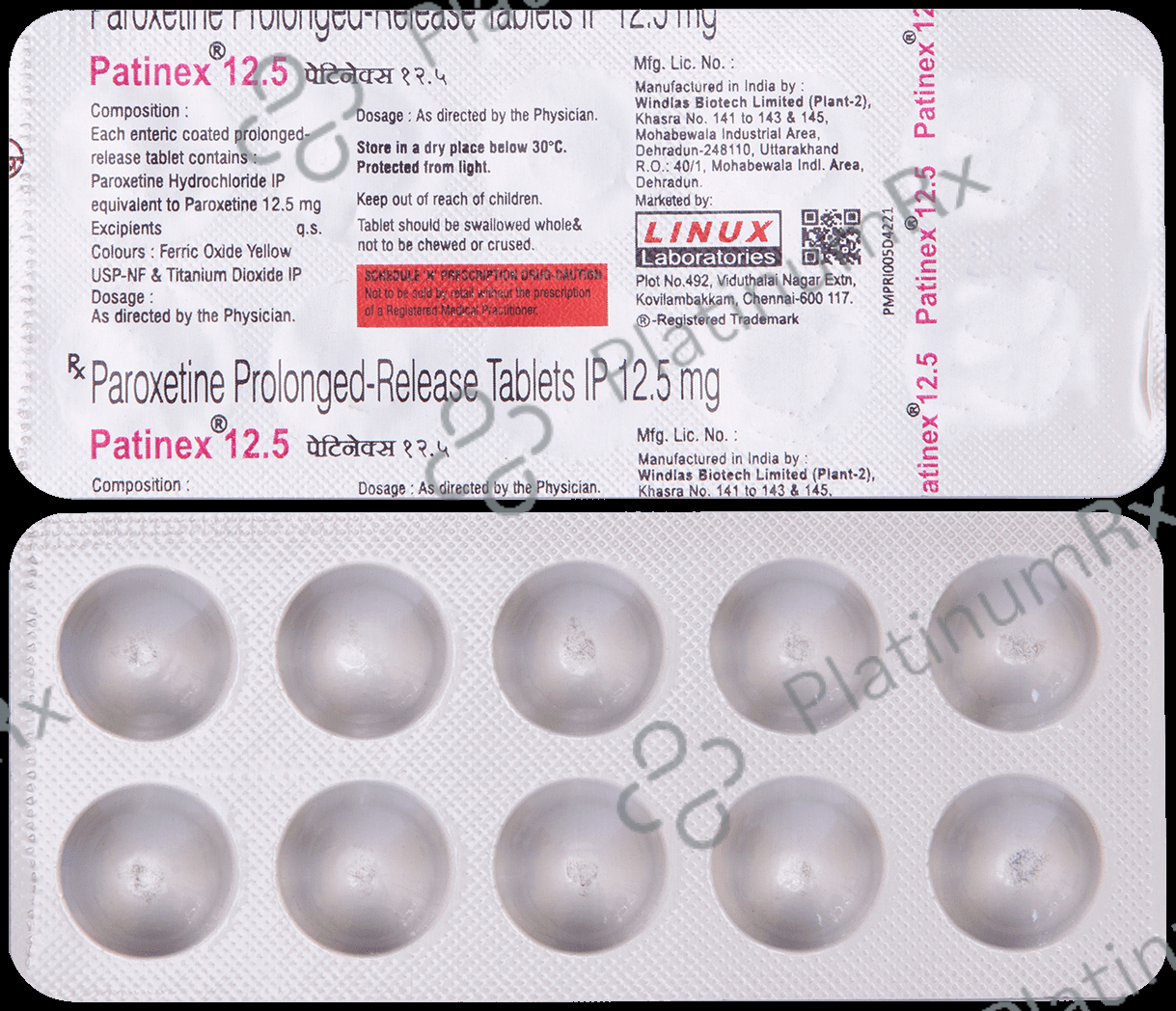 Patinex 12.5mg Tablet 10s