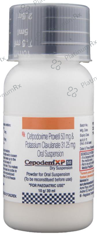 Cepodem XP 50/31.25mg Dry Suspension 30ml