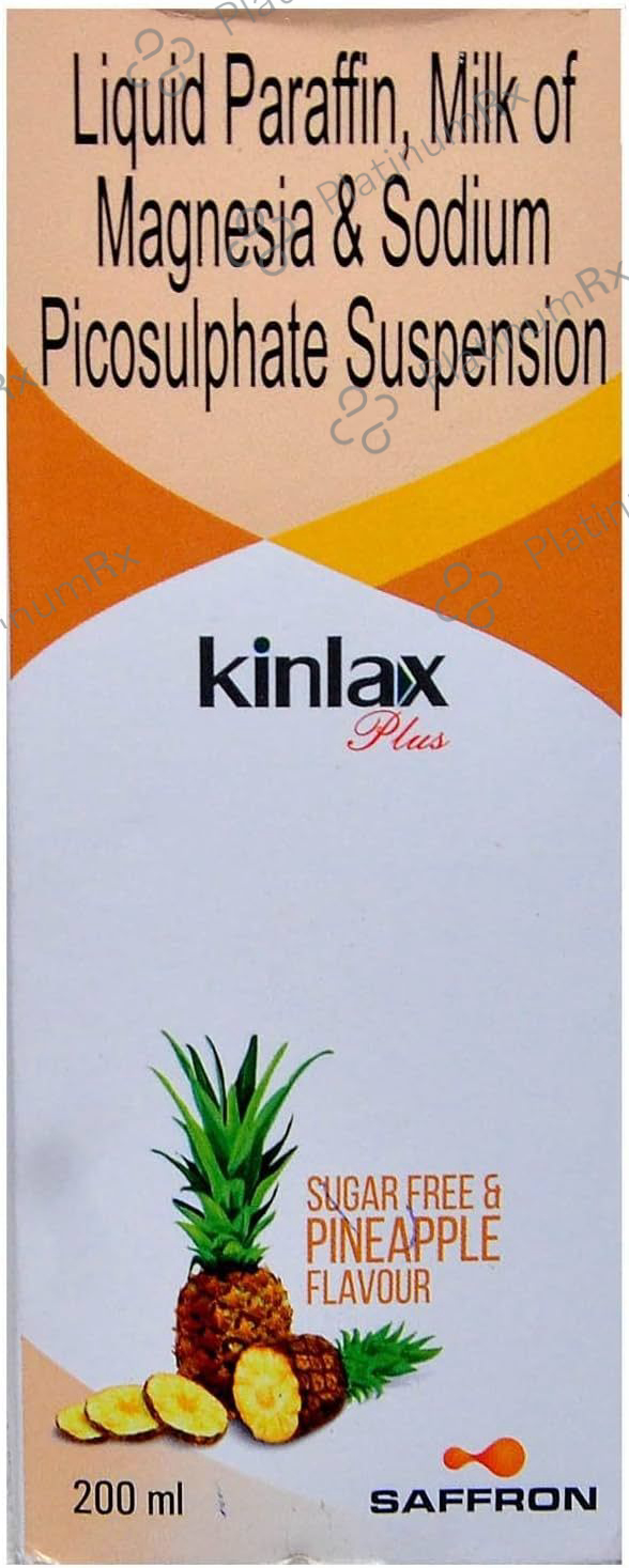 Kinlax Plus Pineapple Sugar Free Syrup 200ml