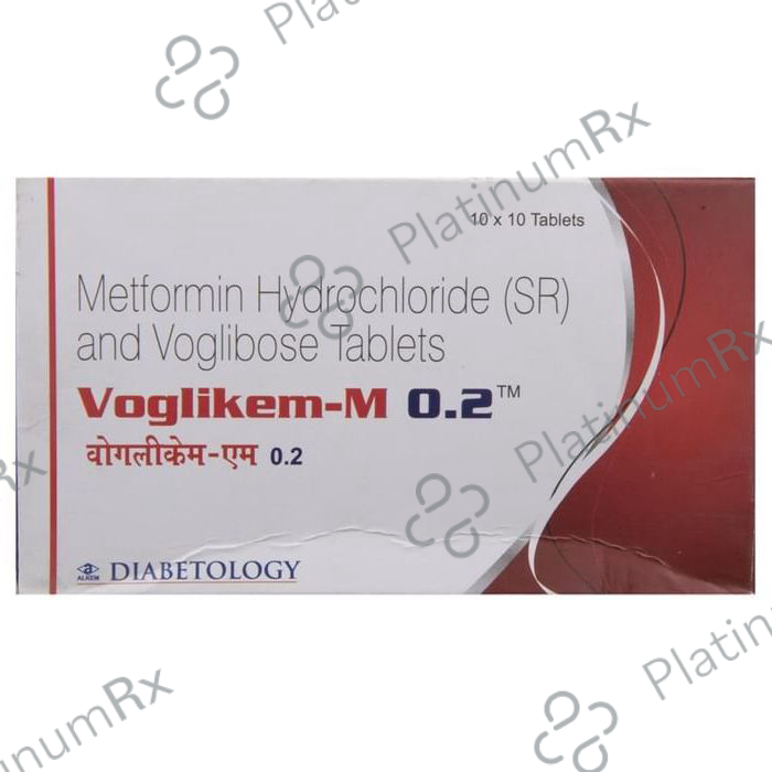Voglikem M 500/0.2mg Tablet SR 10s
