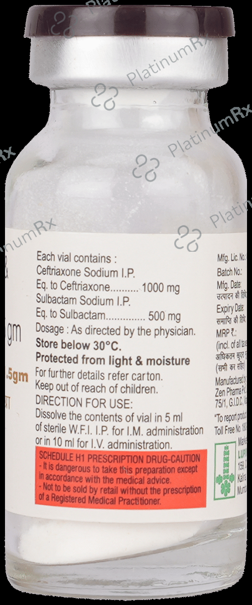 Xone Ceff S 1000mg/500mg Injection