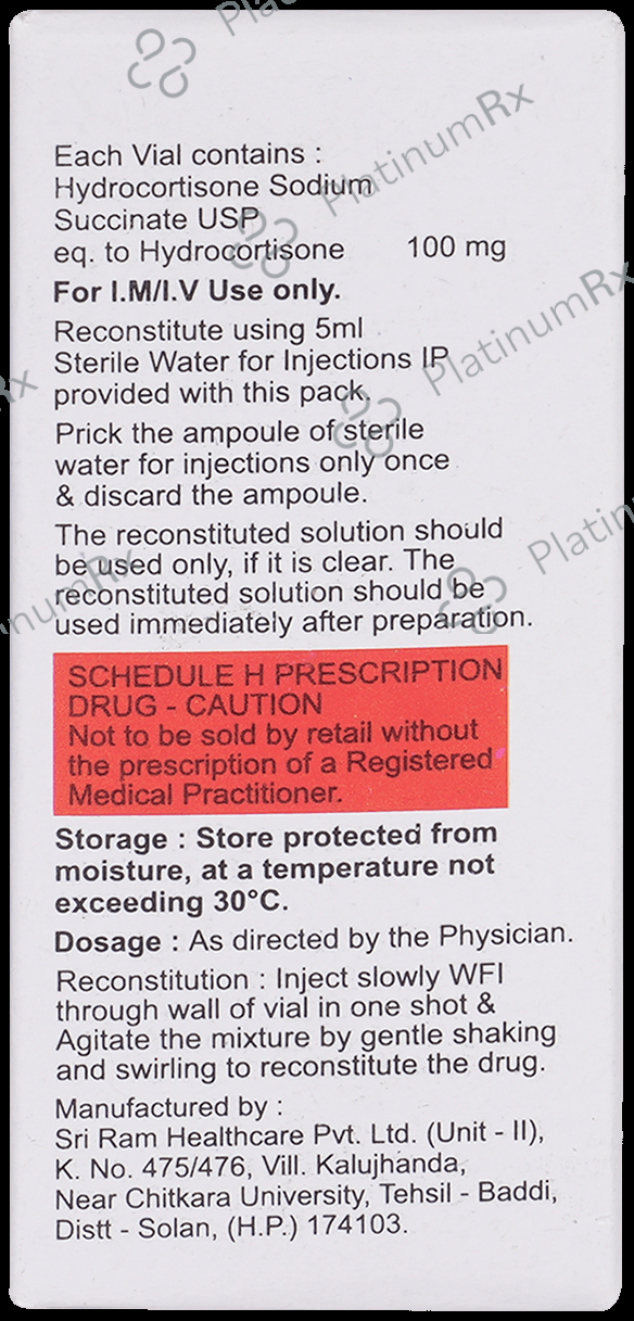Hycort 100mg Injection