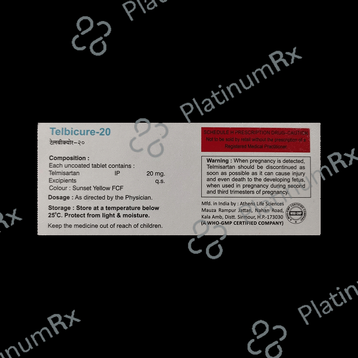 Telbicure 20 Tablet