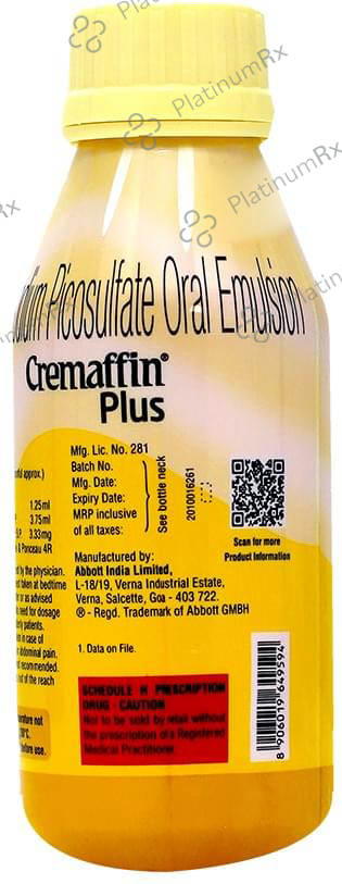 Cremaffin Plus Refreshing Sugar Free Syrup 225ml