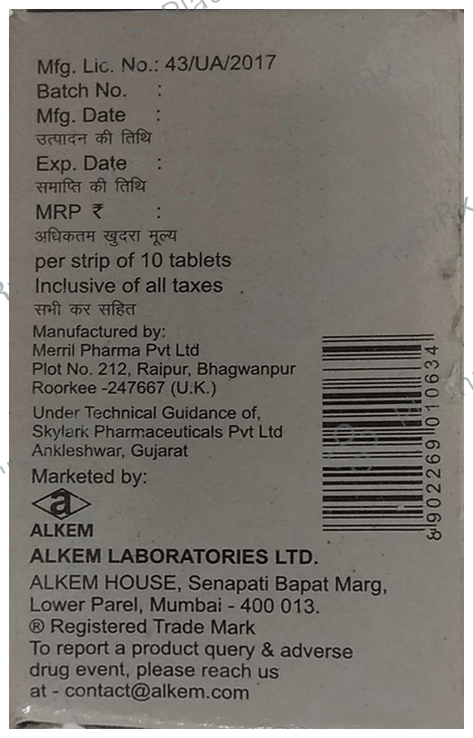 Depaxil CR 25mg Tablet 10s