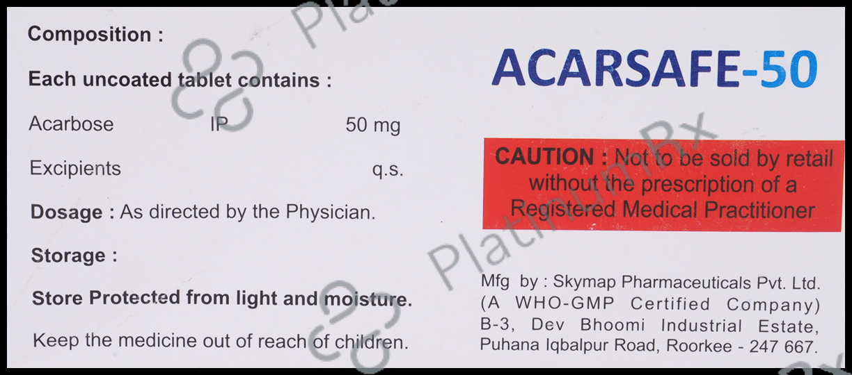 Acarsafe 50mg Tablet 10s