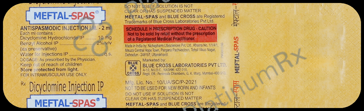 Meftal Spas 10mg Injection 2ml