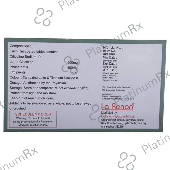 Colihenz P 500/400mg Tablet 10s